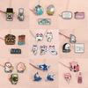 2-5pcs/set Cartoon Anime Characters Enamel Pins Turbo Granny Cat Cool Killer ADHD Brooches Lapel Badge Jewelry Gifts for Friends