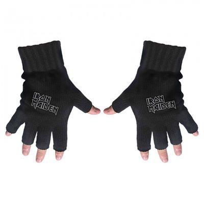 Iron Maiden Unisex Adult Logo pirštinės be pirštų