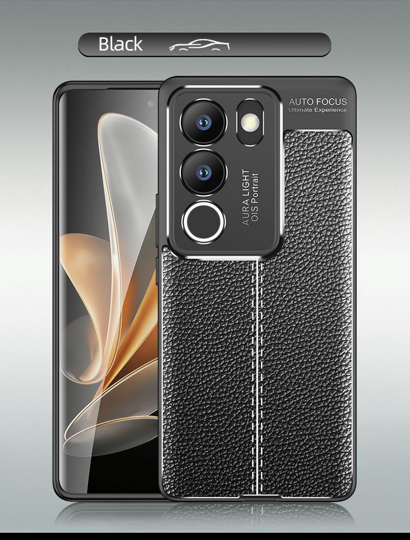 

Для VIVO V29 V29e V27 Pro V27 SE V25 Pro V23 Pro V21 V21e Чехол Тонкий Мягкий Силиконовый Противоударный Задняя Крышка Аксессуары For VIVO V29 5G чёрный