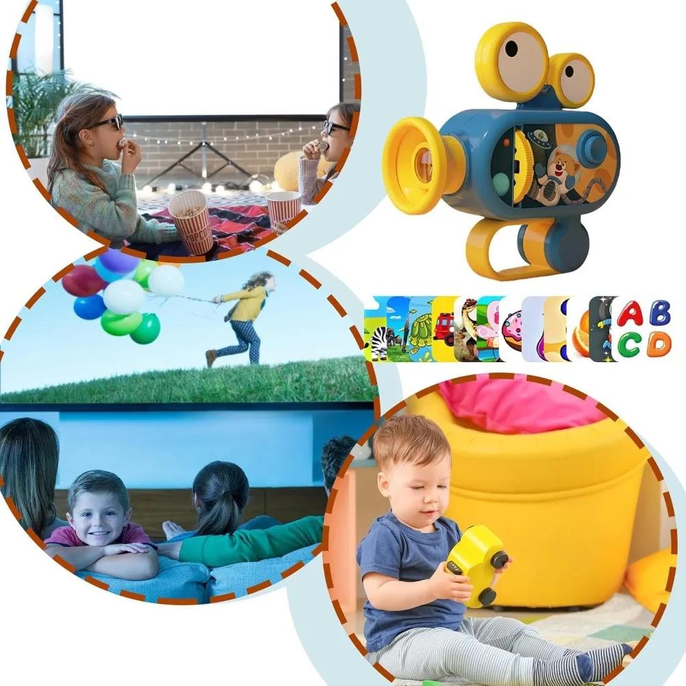 Bebek Oyuncakları Eğitim Projeksiyon Cihazı Küçük Çocuk Oyuncakları Çocuk Oyuncakları Kız Erkek Çocuklar İçin Hayvan Temalı Çoklu Tema ile Yatak Zamanı İçin Projektör Fener