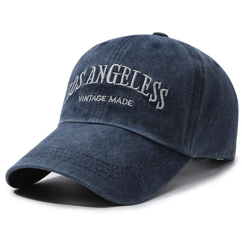 Vintage Distressed ”LOS ANGELESS“ Embroidered Baseball Cap with Soft Crown | Adjustable Streetwear Unisex Hat