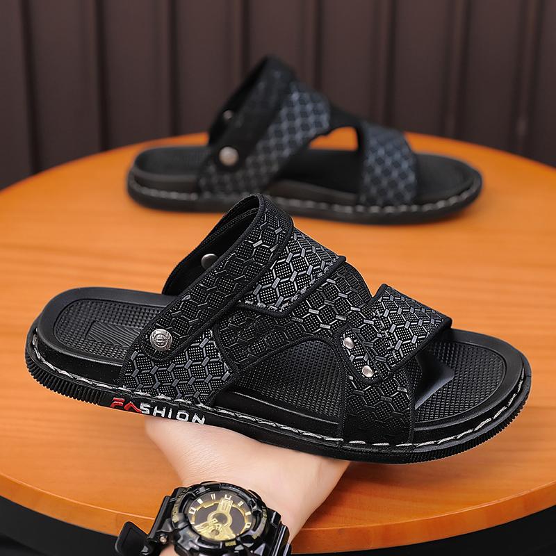 Fashion Comfort Durable Multifunctional Wear Light Weight Suture Leather Slippers Unique Style Beach Shoes Fashion Shoes Summer Style