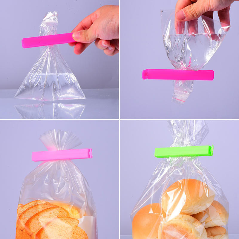 10PCS Food Snack Seal Sealing Bag Clips Portable Kitchen Keep Food Fresh Storage Random Color Plastic Tool Kitchen Accessories