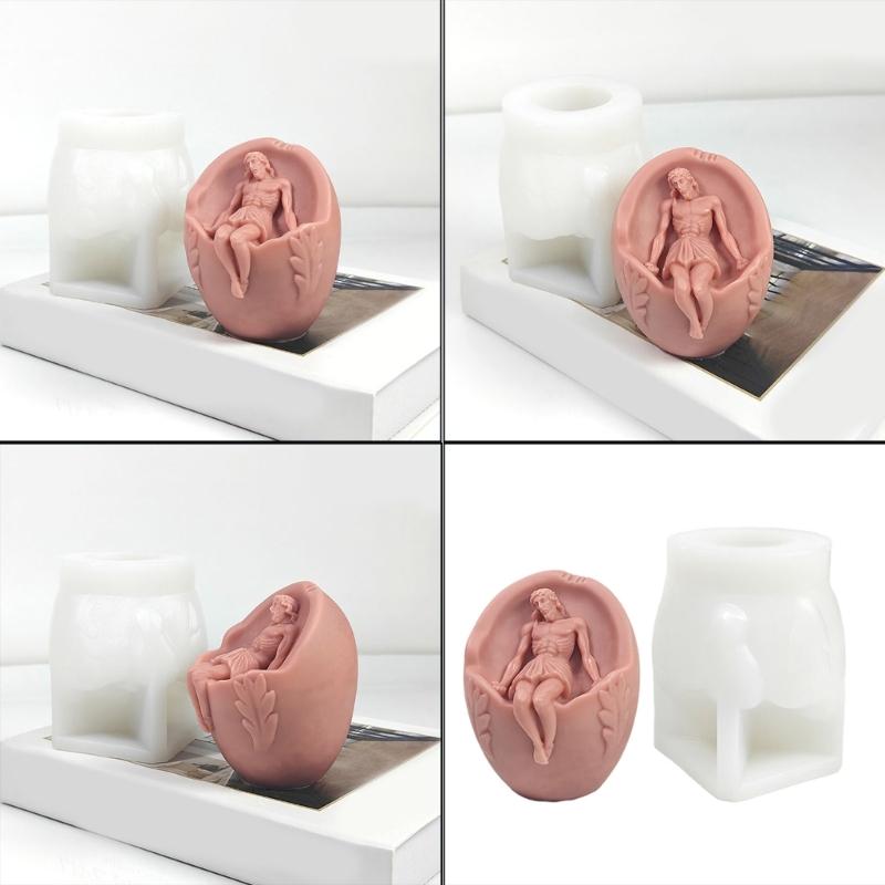 3D Ostereier Formen Silikonform Ornamentformen Osterkerzenformen Seifenformen Gussformen zur Heimdekoration