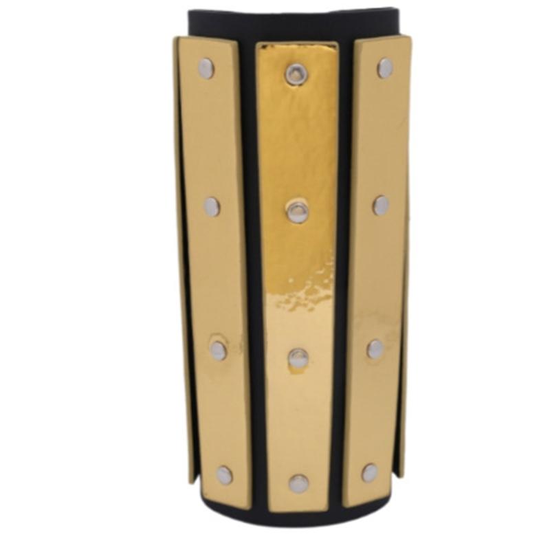 Historical Arm Guard Cosplay Arm Gauntlets Antique Armband Knight Arm Guard PU Leather Arm Bracers for Music Festival