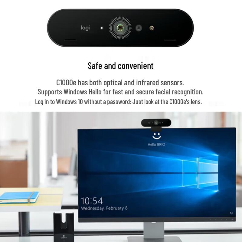 Logitech Brio C1000E 4K HD Webcam