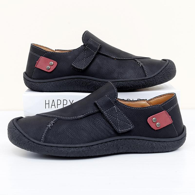 Genuine Leather Mens Walking Shoes Fashion Handmade Man Casual Driving Shoes Vintage Style Male Hiking Footwear Outdoor Loafers