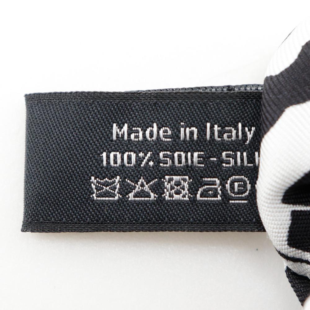 CHANEL Shush Other accessories COCO Mark logo ribbon Black / white silk Women Used