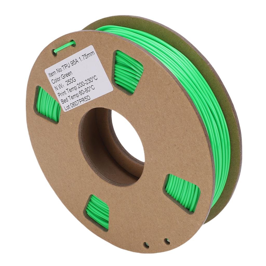 3D-Drucker Filament 250g 1.75mm 95A TPU Flexibel Hohe Elastizität Drucker Filament Ersatz 0.02mm Genauigkeit