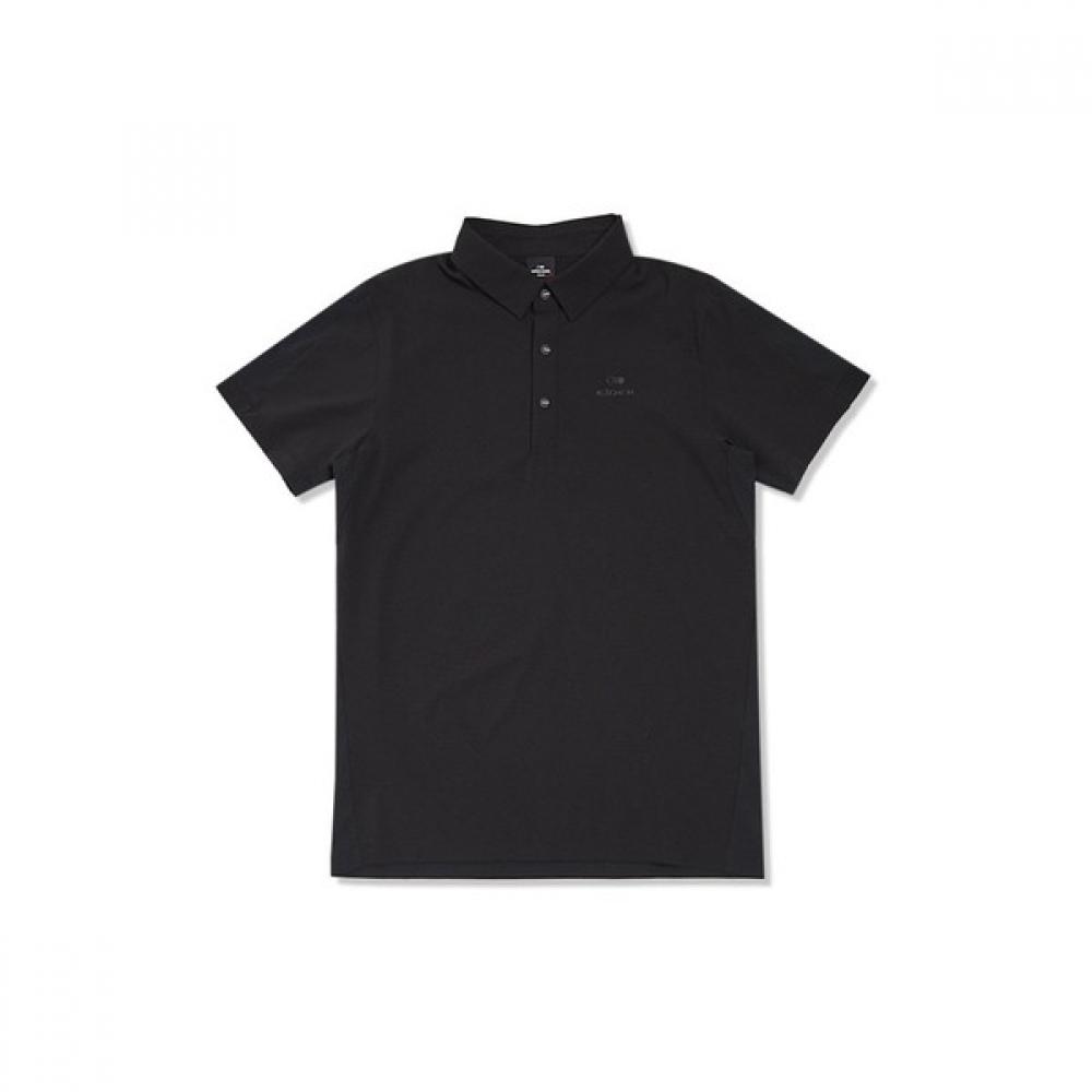 

[eider] Men S bliSS ShorT Sleeve Polo T ShirT Dmm22269 Black/M