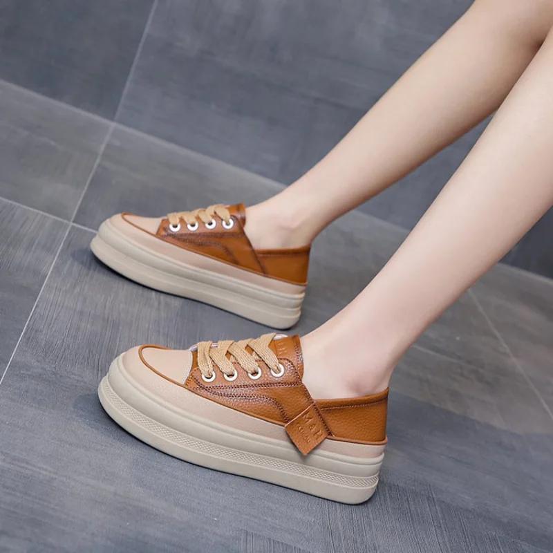 Ladies Popular Autumn Fashion Shoe Women Platform Walking Sneakers  Lace Up Casual Sports Shoes Outdoor Travel Mujer Shoes