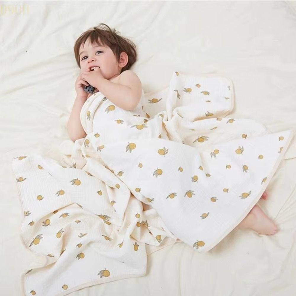 Pure Cotton Baby Crepe Cloth Double-layer Gauze Baby Swaddle Cloth Pure Cotton Gauze Delivery Room