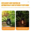 Solar Flame Lamp Outdoor Flame Small Hanging Ball Courtyard Villa Outdoor Decoration Holiday Decoration Atmosphere Flame Lamp