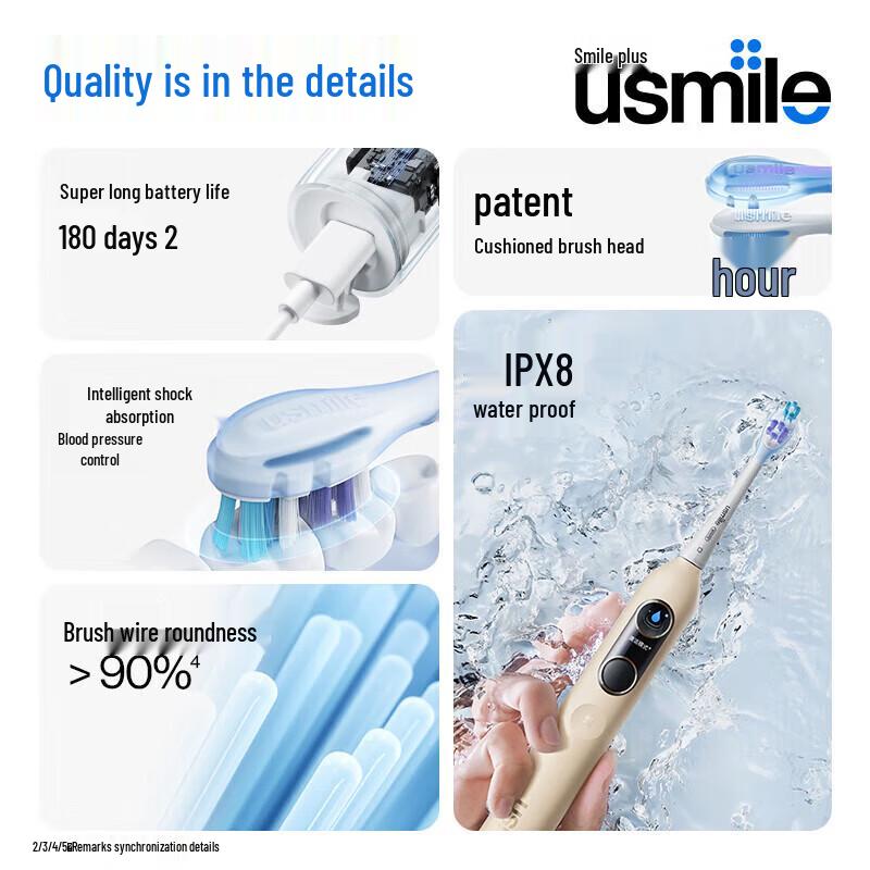 usmile P10 PRO MAX Smart Electric Toothbrush with Visual Display