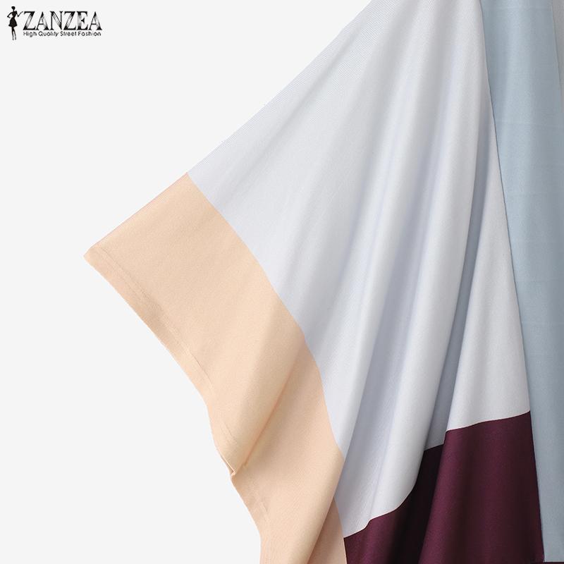 ZANZEA Womens Casual Batwing Sleeve Loose Cardigan Cover Up Blouse