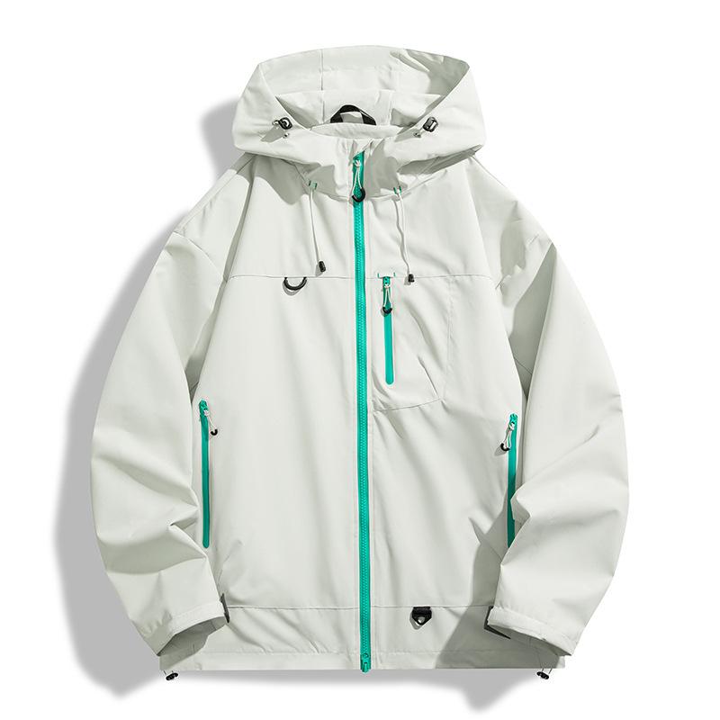 Chaqueta Impermeable para Senderismo Trekking Camping Montañismo Cortavientos Unisex Deporte al Aire Libre Chubasquero a Prueba de Viento para Hombres y Mujeres