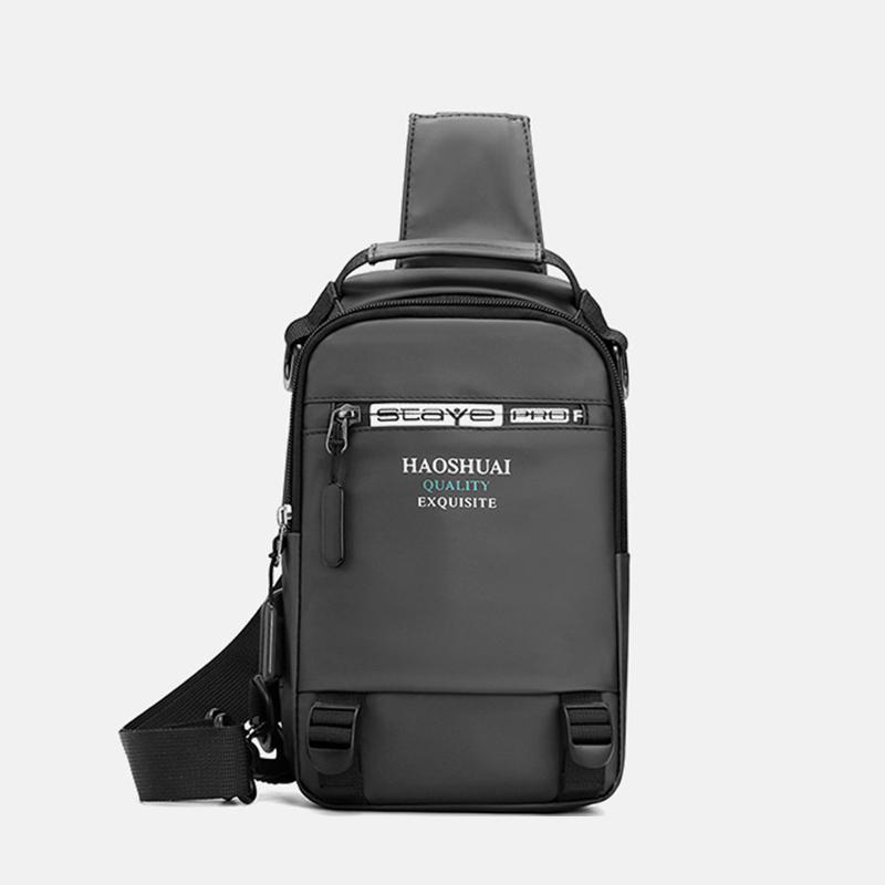 Men Nylon Rucksack Knapsack Messenger Chest Bags Waterproof Travel Military Male Handbag Sling Cross Body Daypack Backpack Bag