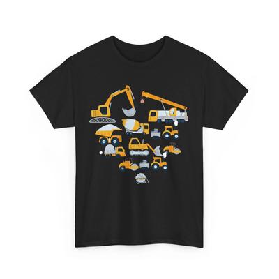 Construction Excavator Shirt, Vehicles Lovers Digger Trucks Women Men T-shirt