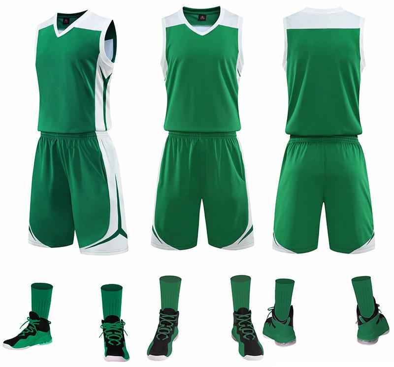 

Basketball Jersey Set Men S Adult Children S Short-Sleeved Training Jersey Competition Jersey Printing Women S Jersey Clothing 5XL зелений