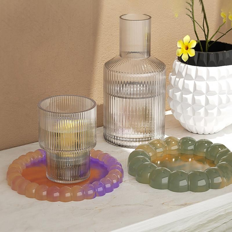 Coaster Molds for Resin Casting,Bubble Resin Coaster Molds Silicone Coaster Molds for Epoxy Resin DIY-Home Decorations