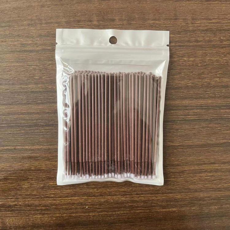 100 Purple Nano Cotton Swabs: Eyebrow, Eyeliner Correction, and Disposable Makeup Brushes
