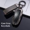 Fashion Metal Auto Intelligent Key Fob Case Cover Remote Fit For Tesla Model 3 Model Y Key Fob Housing Bag Mount Protector Auto Accessories
