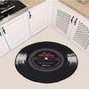 Round Carpets Creative Vinyl Record Music Printed Soft Fabric 3d Album Floor Mat Carpet Room Area Bedroom Rug Home Decor Crafts