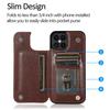 Suitable For IPhone 12 Pro Anti Drop Protective Case 11 Silicone Soft Shell 13 Promax Card Insertion Anti Drop Leather Case