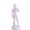Classical Male Figure Statue White Decorative Sculpture for Home Office Desk Shelf Living Room Decor