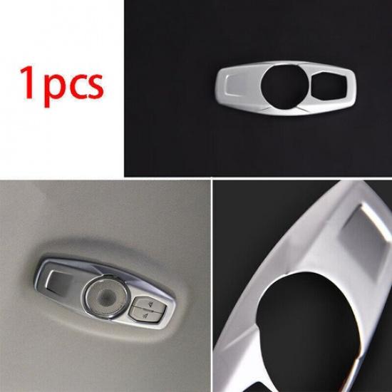 Rear Reading Lamp Switch Cover Trim 1PCS For Ford Edge 2015-18- Matte Silver