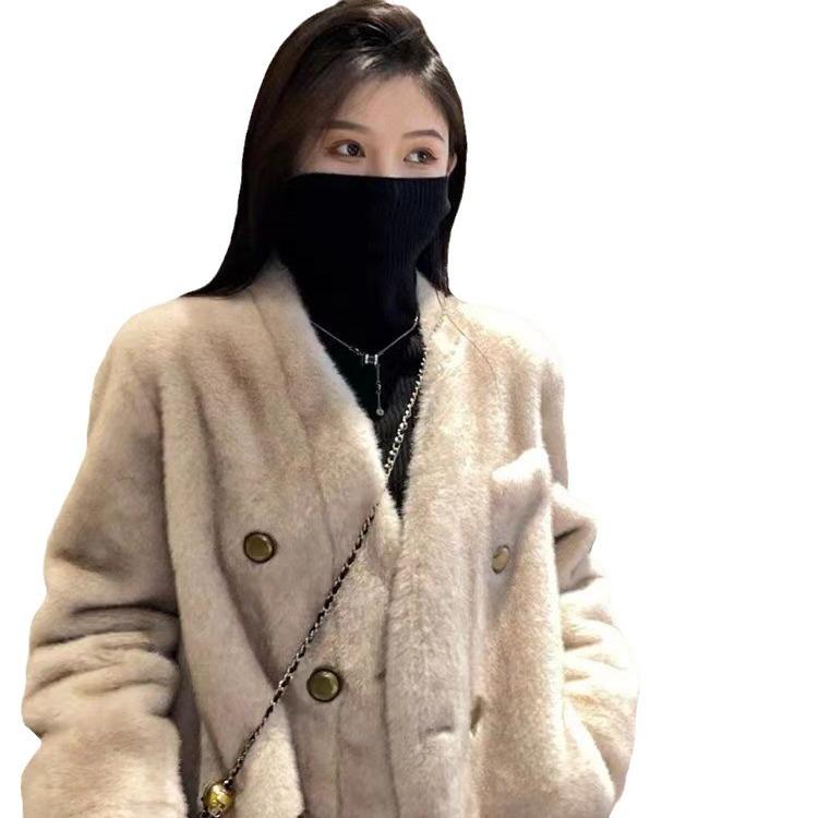 New Fur Coat Women Mink Long Plush Short Mink Top 2026 Winter