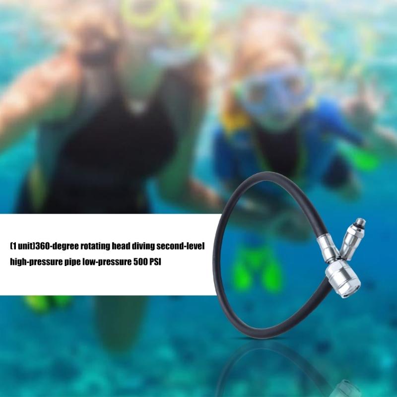 75cm/29.53inch Scubas Diving Hose Replacement Quick Release Connector Flexible Hose 500PSI Low Pressure Hose Enduring
