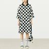 Vans Black And White Checkerboard Polo Style Three Quarter Sleeve Dress Women Dresses VN0A5F22P2T