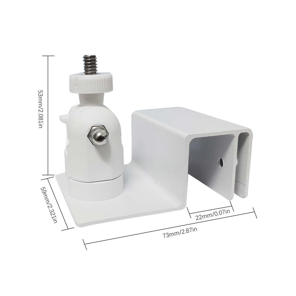 Takrännefäste för Mini-parabol Justerbart Vinkelparabol Takrännefäste med Adapter i Aluminiumlegering