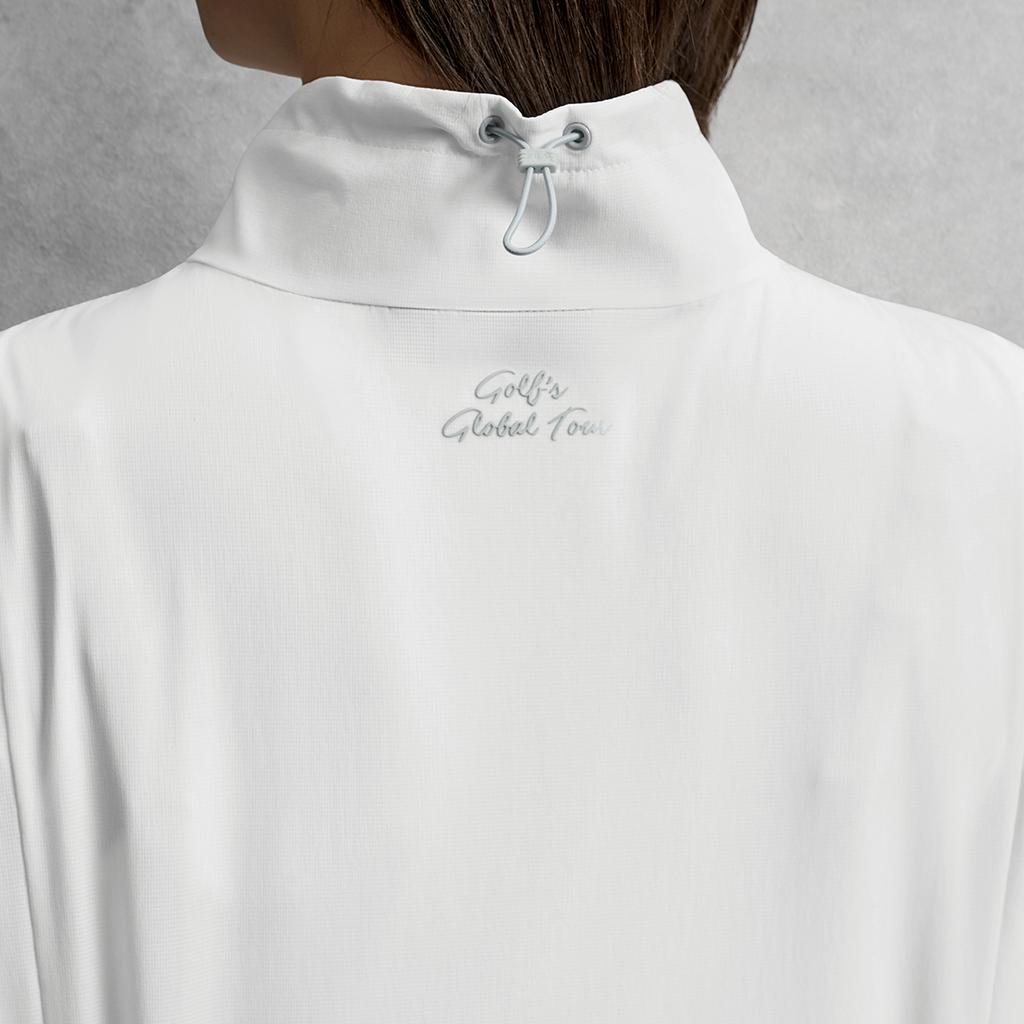 FILA Golf Series Fashion Simple Trendy Sports Casual Versatile Comfortable Half-Zip Stand Collar Cool Touch Short Sleeve T-Shirt A11W625130FWT