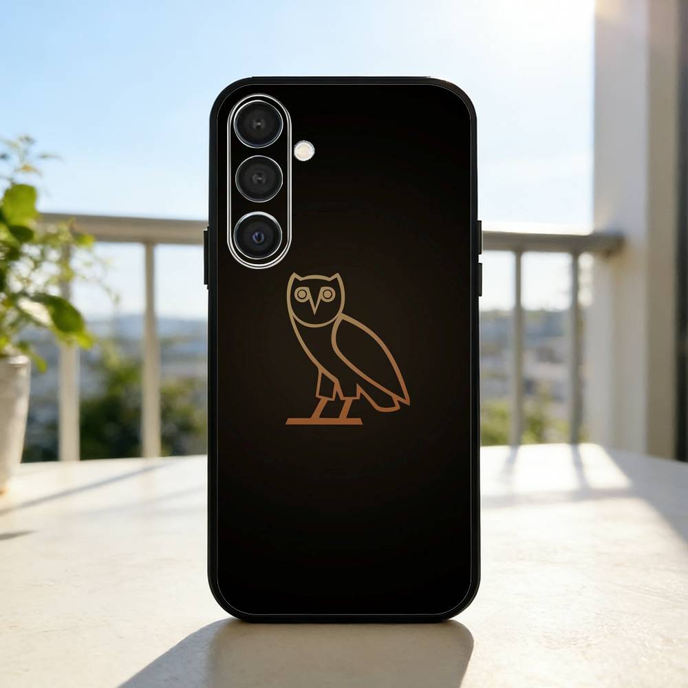 Drake O-OvO O-OWL Phone Case For Samsung A73,72,71,53,52,51,22,91,80, Soft Black Cover