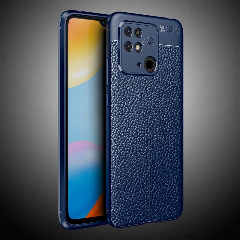 For Xiaomi Redmi 10C Case Cover Redmi 10C 10A 10 5G 9 9A 9C 12C Cover Silicone Luxury Leather Rubber Case For Redmi 10C Case