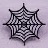 Spider Web Brooch: Halloween Costume Metal Accessory Badge