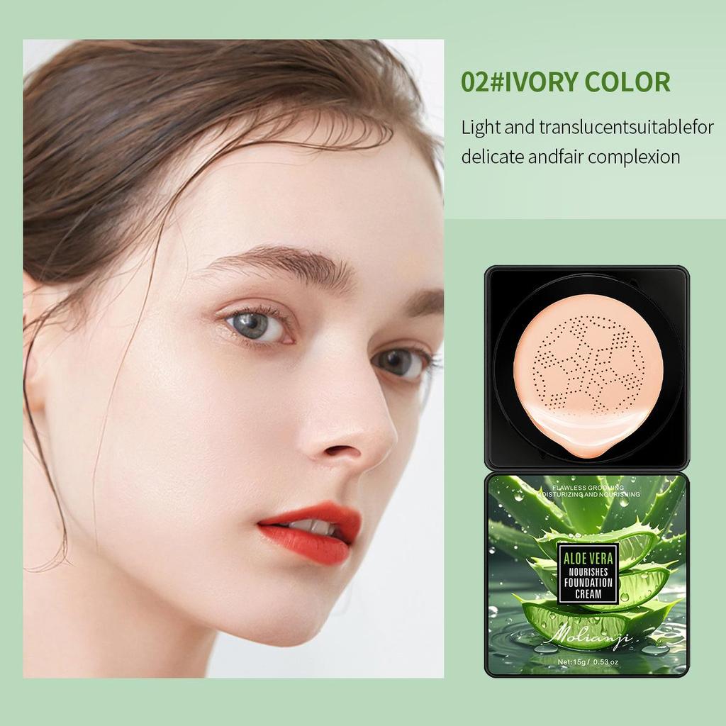 Exclusive Mushroom Head Cushion Waterproof CC Foundation & Concealer BB Cream Nude Makeup