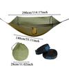 Backpacking Hammock Nylon Double Camping Hammock Foldable Backpacking Accessories For Hiking Family Fall Backyard Yard Indoor