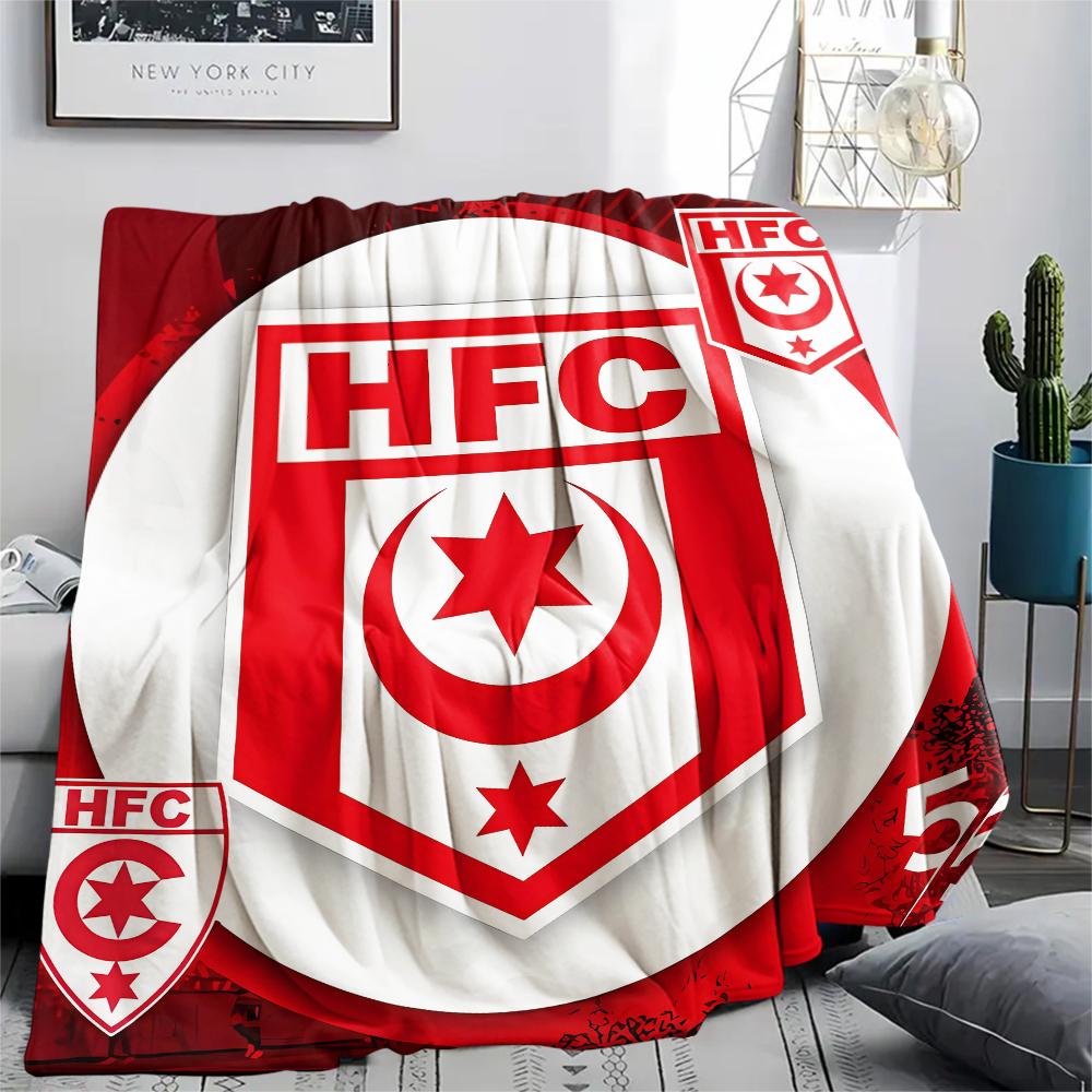 1PC Hallescher FC Print Flannel Blanket, High quality All Seasons, Home Decor, Warmth and Comfort, Perfect for Christmas Gifts