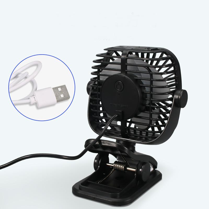 USB Small Fan Mini Strong Wind Fans Desktop Student Clip Fan USB Small Portable Mute Fan Summer Must Have Cooling Accessories