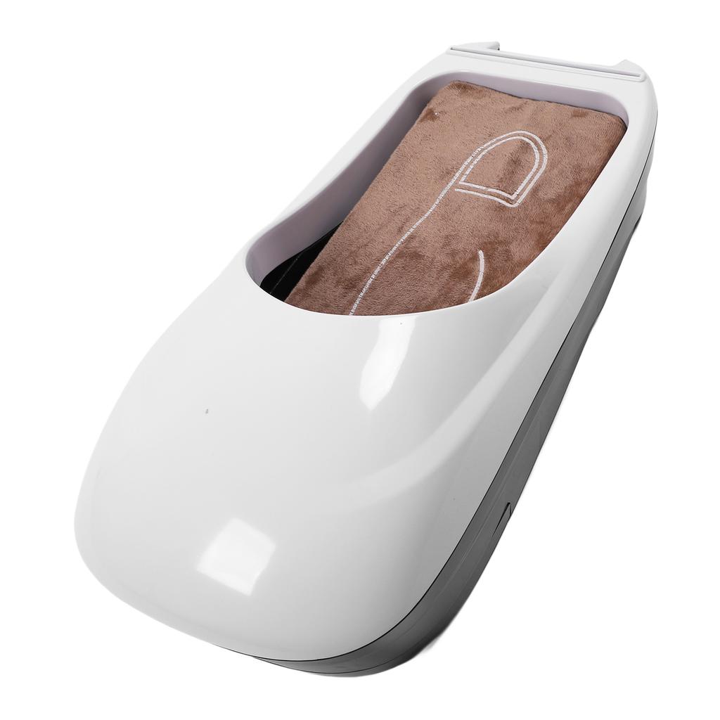 Automatický stroj na návleky na boty Jednorázový dávkovač fólie na boty pro hosty pro domácnost, firmu, kancelář Bílý