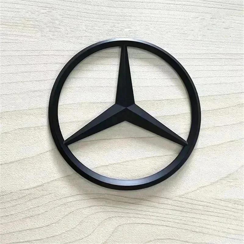 

C200 E200 New 2025 For Mercedes Benz 1X ABS Car Rear Decal Trunk Emblem Sticker for Mercedes Benz S320 W164 W203 W204 W168 C180 9cm чёрный