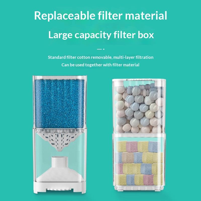 6 In1 Aquarium Filter Pump Fish Tank Submersible Silent Air Oxygen Aerator Filter Internal Water Pump Aquarium Wave Maker 220V