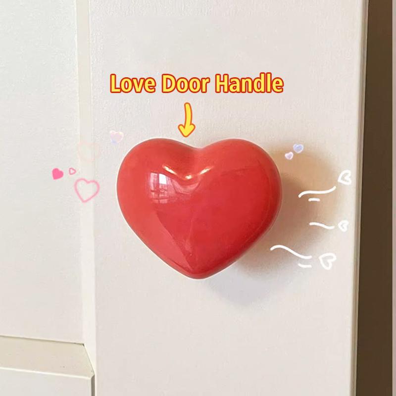 3PCS Heart Shape Toilet Presser Button Bathroom Water Tank Push Switch Toilet Bathing Room Decor Nail Protector