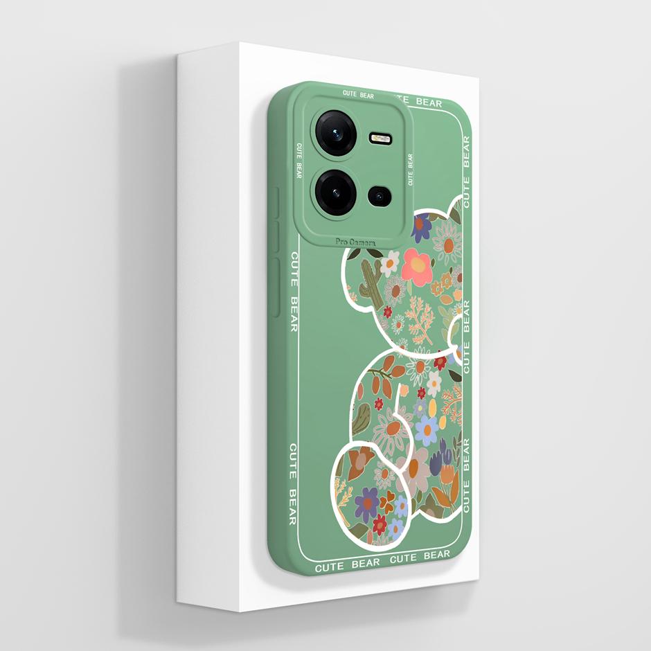 For Vivo V25 V25E 4G 5G Case Cute Advanced Sense Flowers Silicone Soft Shell For VivoV25 5G VivoV25E 4G Prevalent Fundas Bumper