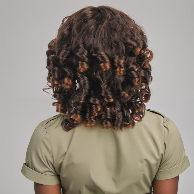 Wigs for Women Synthetic Fiber Afro Wig Short Haircut Cosplay Drag Queen Wigs Costume Roleplay Curly Wig Student