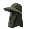Fishing Hat Wide Brim Bucket Hat With Neck Cover Quick Dry Outdoor Sports Jungle Hiking Hat Men Fishermen Sun Protected Cap
