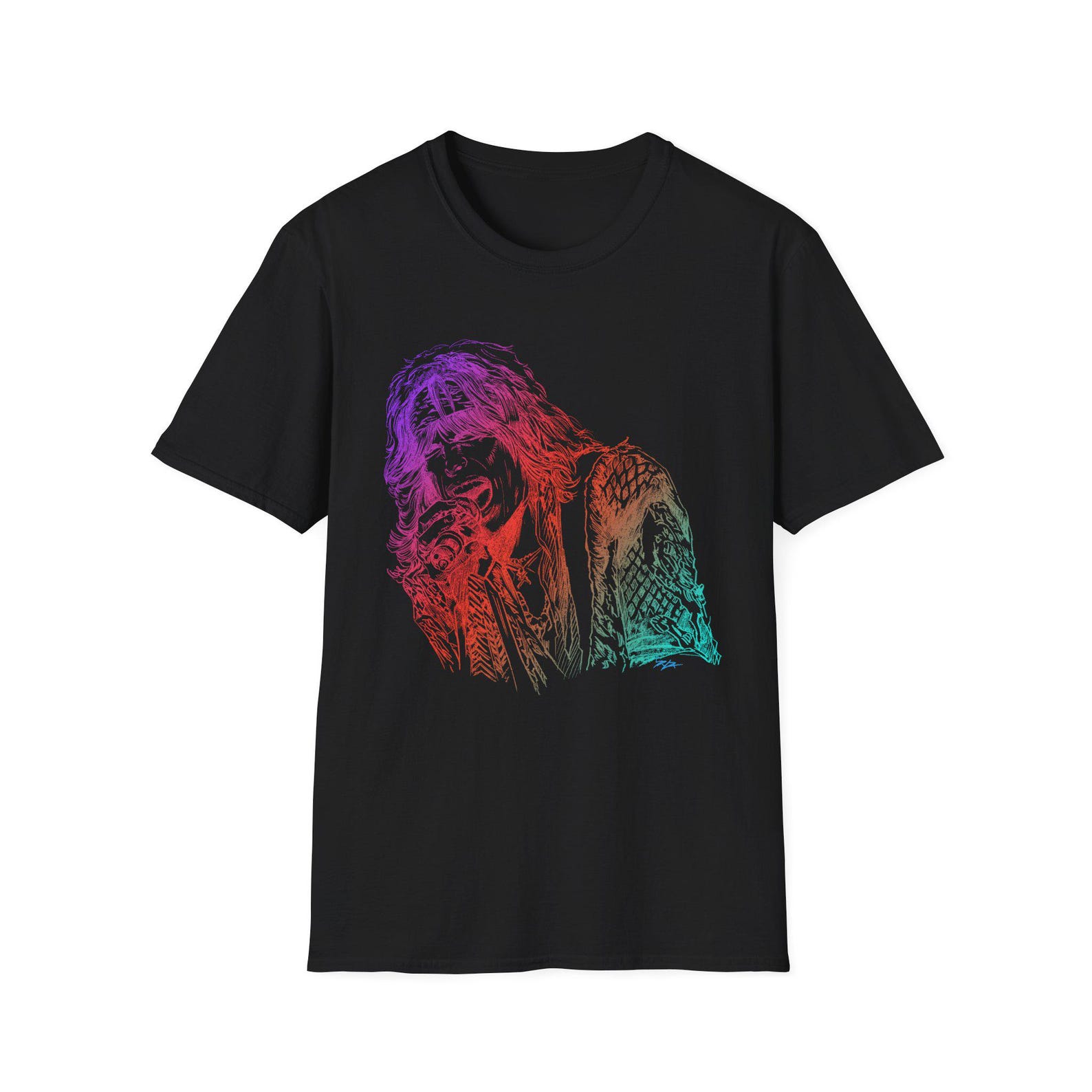 Steven Tyler Art T-Shirt, Rock Star Apparel XL